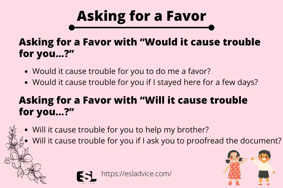 asking for a favor
