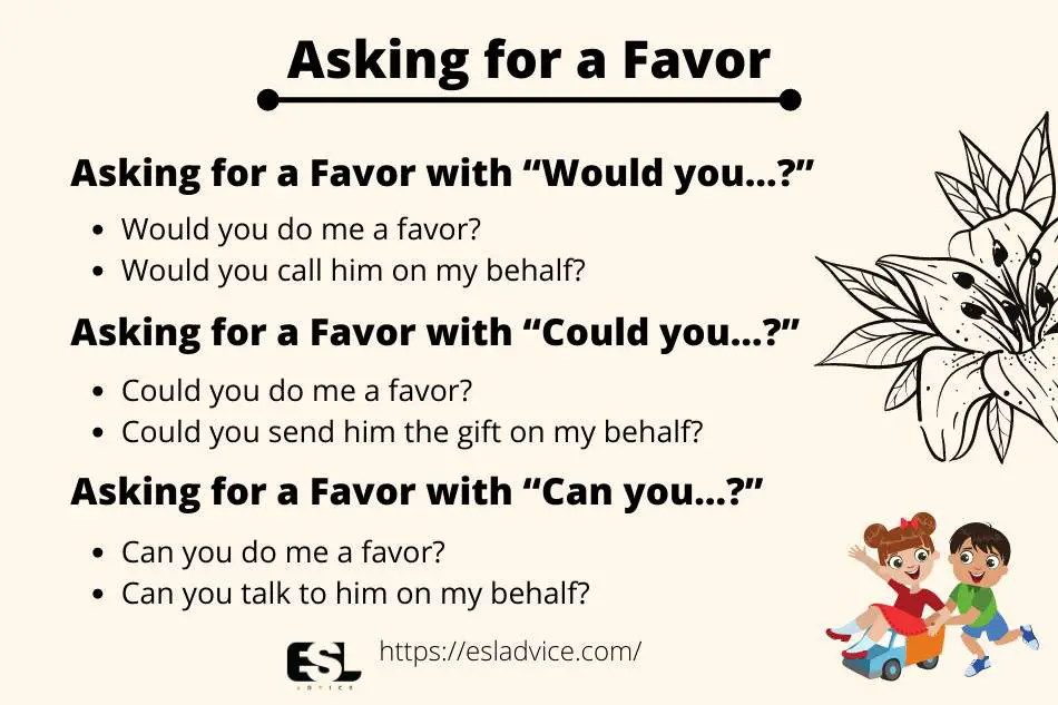 asking for a favor